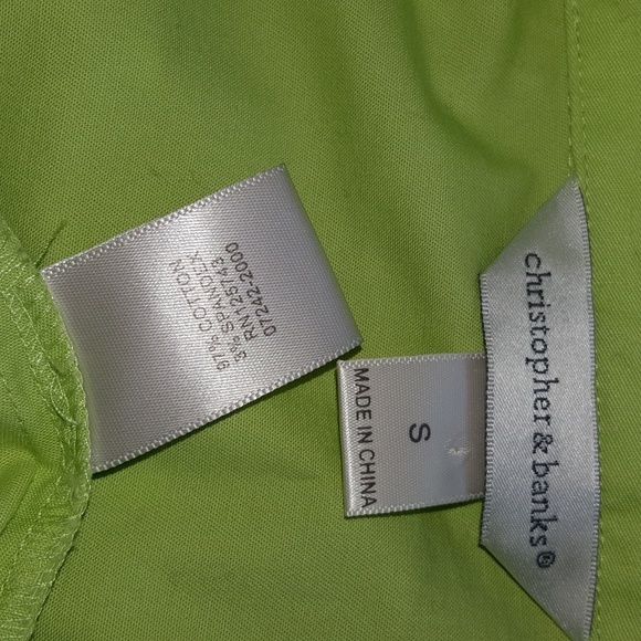 Spring lime jacket sz S  layered bottom detail - Picture 5 of 5